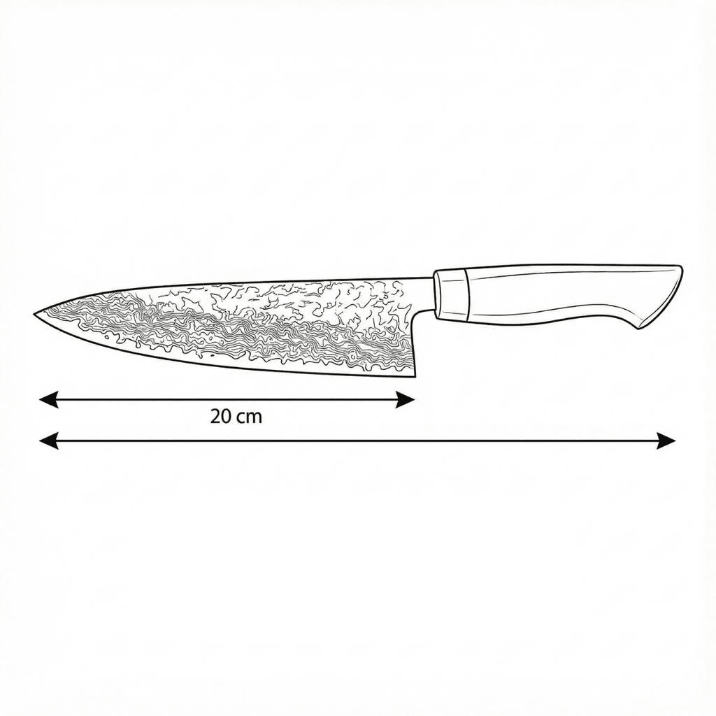 Japanese-Style Chef’s Knife – 7.9 inch (20 cm) Precision Blade