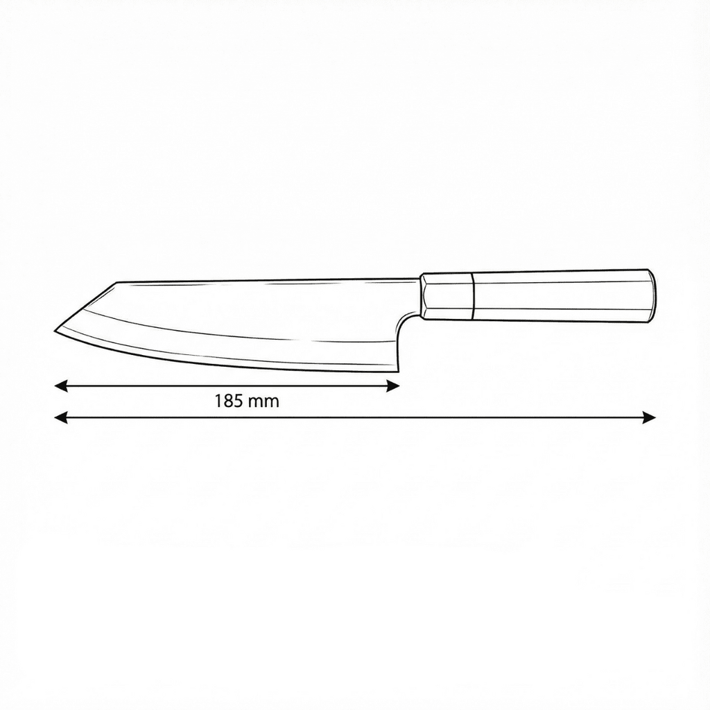 Kiritsuke Stainless Steel Knife – 13.6 inch (34.5 cm) Precision Blade