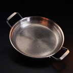Hand-Hammered Titanium Pan with Two Handles