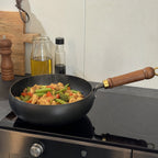Traditional Japanese Iron Wok Pan